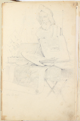 Штернберг Василий Иванович. Альбом рисунков с пейзажами, портретами и набросками 